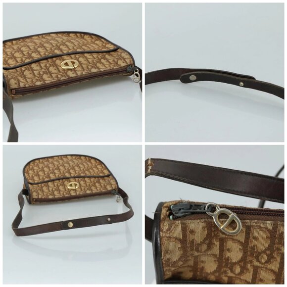 Christian Dior Trotter Canvas Shoulder Bag Brown Auth 105487 - Picture 16 of 16